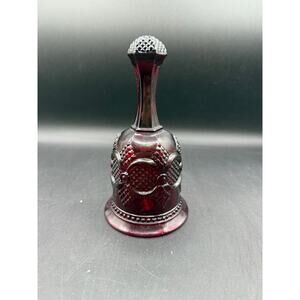 Avon Ruby Red Glass 1876 Cape Cod 6" Glass Bell